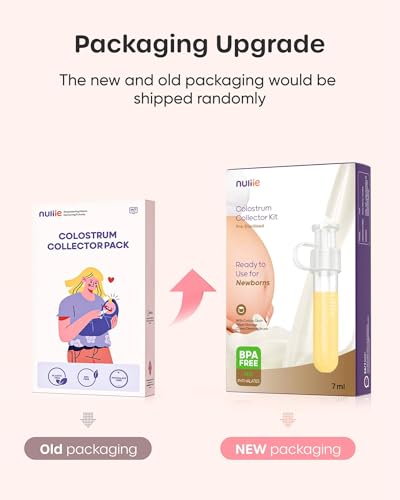 Nuliie 8pcs Colostrum Collector Kit, 7ml, Leakproof, Reusable, BPA-Free | Breast Milk Collector, Heat & Freezer Resistant, Cotton Cloth Wipe, Storage Case, Cleaning Brush, Ready-to-Use for Newborns - size: 8 Count