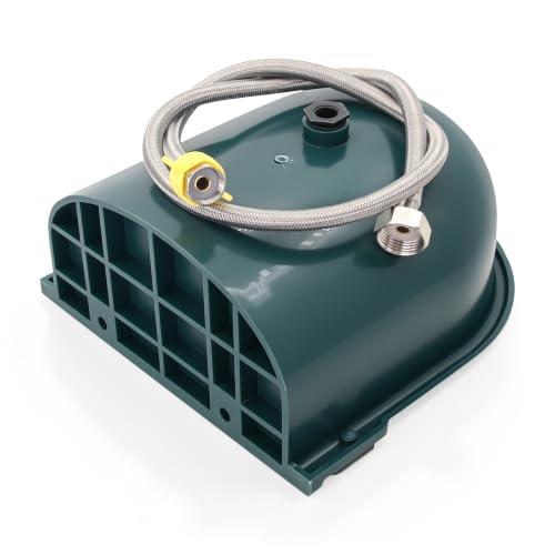 Automatic Water Bowl Livestock Waterer for Horse Cattle Goat Sheep Dog | 4L Large Plastic,Sheep Water Trough Bowl With Drainage Hole&39.37 inch Pipe,Float Valve Auto Refill,Yard Farm Outdoor Use
