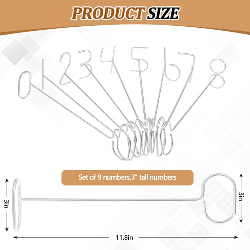 Shimeyao Paint Branding Irons for Livestock Marker Pig Cattle Cow Sheep Numbers 0-8 for Livestock Marking Accessories Lab Research