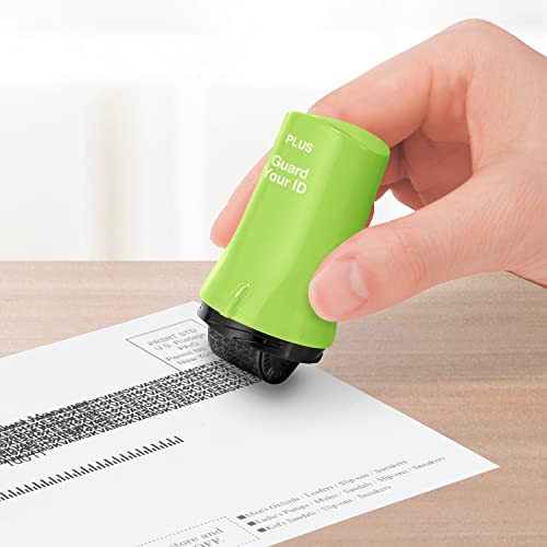 Guard Your ID Identity Theft Protection Roller Stamp, 3-Pack for Mail - color: Green, size: Standard 3-Pack