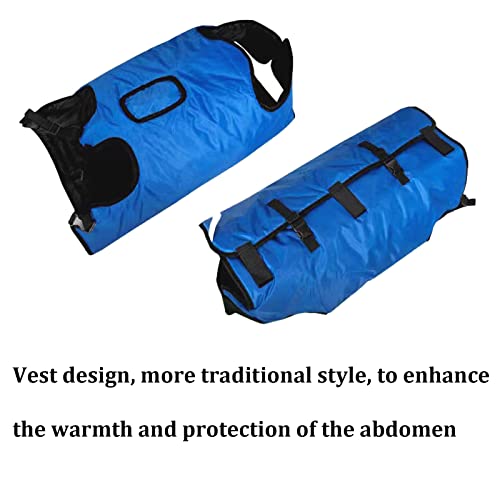 Calf Blanket Warm Clothes Goat Blankets for Winter Keep Calves, Goats, Dogs, Foal, Donkey Warming Thickened Belly Protection Windproof Large Size Blue