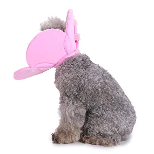 Dogs Cats Medical Grooming Pet E-Collar Recovery Remedy Protective Dog Lick Caught Soft Sponge Adjustable Postoperative Kit for Small and Medium Dog (Pink, S (neck's Girth 8.6" to 9.4")) - color: Pink, size: S (neck's girth 8.6" to 9.4")