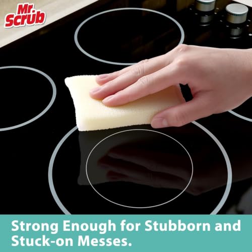 Sponges Kitchen Scrub Dish Sponge Scouring Pad, 6 Pack Cleaning Brush Dishwasher Soap Supplies, Dishwashing Dinnerware Towels Sink Pan Pot Cloth Rags Holder Bathroom Bathtub (Multi Color) - size: 6 Pack-(Multi Color)