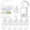 haakaa Colostrum Collector Kit 2ml/6pcs & Lidded Feeding Cup 25ml | World-first design, 3-in-1 Collector, Safe food-grade silicone-BPA Free, Ready-to-use pack,Replace disposable syringes - size: 6 Count (Pack of 1)-2ml + Feeding Cup