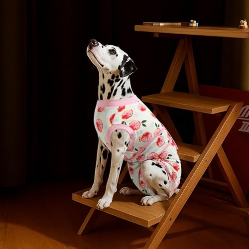 Recovery Suit for Dogs Cats After Surgery, Cone Alternative, Pink, S | Soft Breathable Fabric, Prevents Licking & Scratching, Easy to Put On, Machine Washable, Post-Surgery, Wound Protection - color: Pink, size: S (Back:11.4-13.4'', Weight:7-15 LB)
