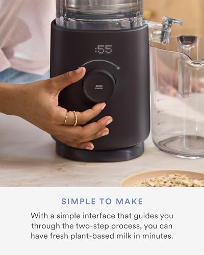 Nama M1 - Plant-Milk Maker - Homemade oat and nut milk - Black | Smooth, creamy cafe quality milk in minutes - Blends and strains in minutes - Easy to Clean - Dairy Alternative - color: Black