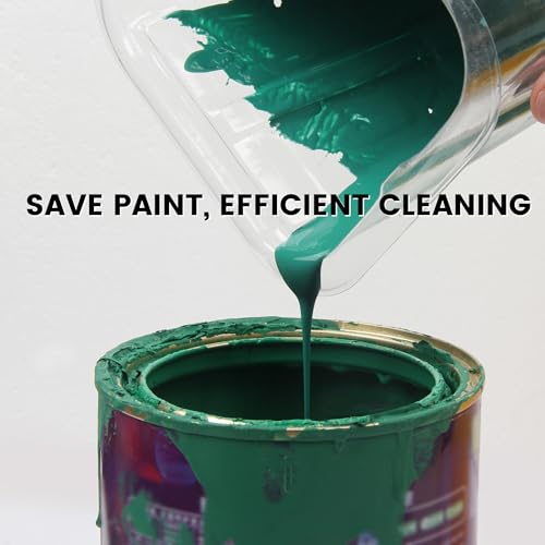 Voomey 20pack Paint Pail Liners, Plastic Disposable Bucket Liner Set for Paint Cups,Holds Up to A 16 oz. of Paint or Stain (Only Applicable to VOOMEY 16 oz. Paint Cup) - color: 20pack Paint Pail Liners