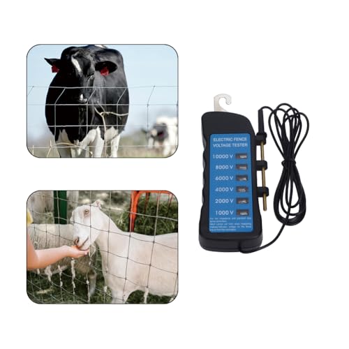 Electric Fence Tester, Electric Fence Fault Finder Voltage Tester Digital Electrical Finder Handheld Locator Checker Voltmeter Troubleshooter Indicator Lights Testing Livestock Equipment Waterproof | Digital Electrical Finder Handheld Locator Checker Volt