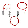 Polywire to Polywire to Polywire Connector with Wire and Wire clamp for Electric Fence Connection - style: B