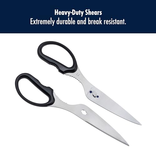 Henckels Kitchen Scissors, Micro Serrated Blade Edge, Stainless Steel - style: Take Apart