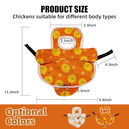 Chicken Saddle for Hens, Large Hen Saddle with Extended Shoulder, Wing & Tail Coverage Protection - Adjustable Straps, Premium Breathable Anti-Pecking Chicken Vest (1, White) - color: White