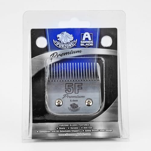 FURZONE Detachable Blade - Size 5F Blade 1/4", Made of Extra Durable Japanese Steel, Compatible with Most Andis, Oster, Wahl A5 Clippers - size: 5F