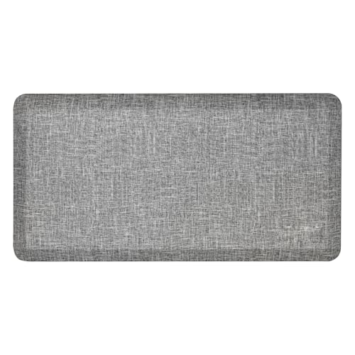 Anti Slip 3/4 inchs Anti Fatigue Kitchen Floor Mat, Ergonomic Comfort Standing Mat, Waterproof Kitchen Runner for Home, Kitchen, Office, Laundry, Garage (Light Gray, 20" x 39" -0.75") - size: 39"L x 20"W x 0.8"Th