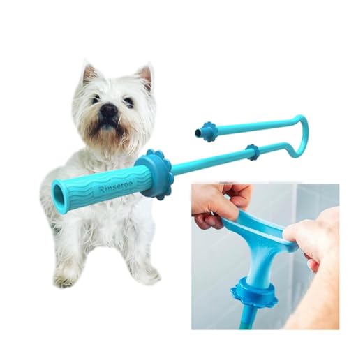 Rinseroo Dog Spot Washer, 6ft Slip-On Shower Hose | Fits Showerheads Up to 4", Easy Pet Rinsing, Stress-Free Cleaning Without Full Bath, Shark Tank Product, Not for Tubs