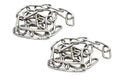 1/16 inch(1.5mm) Wire Diameter Stainless Steel Safety Chains 40 inch Long Link Rings Light Duty Coil Chain for Hanging Pulling Towing, 1/16"x 40" (2Pcs) - size: 1/16 inch x 40 inch