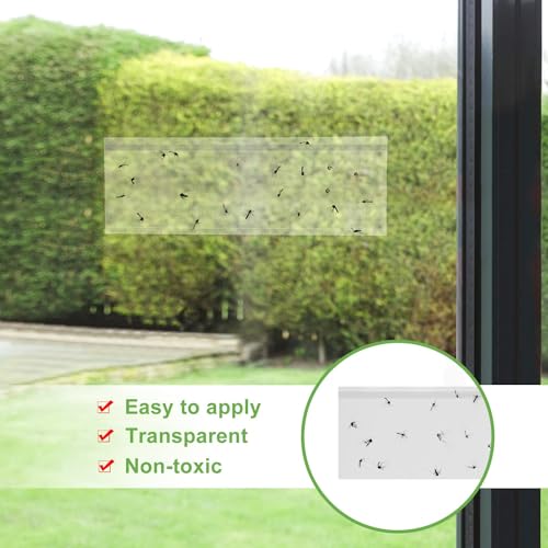 LFSYS 35XL Window Fly Traps Indoor Fruit Fly Traps for Indoors | Window Fly Traps Sticky Paper Indoor Fruit Fly Gnat Trap Fly Strips