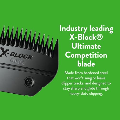 Wahl Professional Animal Ultimate Detachable Blade, 2430-500, X-Block | Detachable Replacement Blade for Cattle and Sheep Grooming, Sculpting, Blocking and Blending, Competition Series - size: X-Block