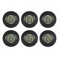 6-Pack Mini Hygrometer Thermometer Digital LCD Monitor Indoor/Outdoor Humidity Meter Gauge Temperature for Humidors Home Greenhouse Babyroom Reptile Incubator