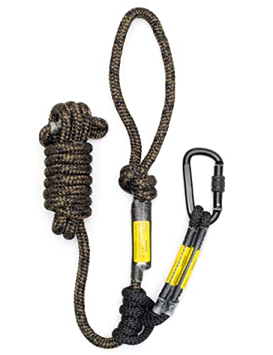 Treestand Safety Rope, Linemans Rope for Hunting, Tree Tether Rope | Tree Stand Safety Line, Lifelines for Tree Stands, Hunting Safety Rope, Treestand Safe System for Tree Climbing (10 feet)