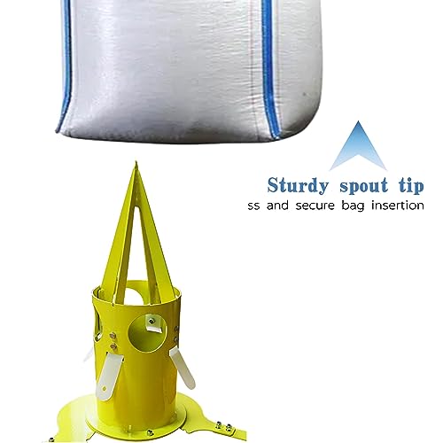 Big Bag Dispenser Bulk Bag Unloader, Dischargers for Farms Construction Industry(Yellow) - color: Yellow