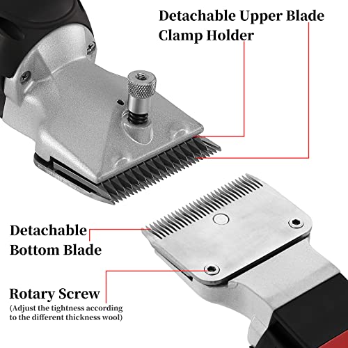DUCKBOY Cordless Horse Clipper, Rechargeable, for Cattle, Alpacas, Llamas | Ideal for horses, cattle, alpacas & llamas. Cordless, rechargeable for farm grooming. Sharp blades for thick coats - size: Cordless 250 W