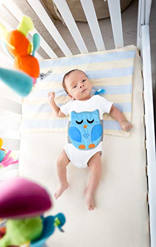 Baby Colic, Gas and Upset Stomach Relief, Baby Heated Tummy Wrap Newborns | Belly Hugger - Infant Swaddling Belly Belt, Heating Pad for Fussy Infants - color: Blue