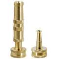 Twinkle Star Brass Heavy Duty Adjustable Twist Hose Nozzle Set | 3/4” GHT Brass Garden Hose Nozzle, Adjustable Water Flow - color: Nozzle Jet 1P