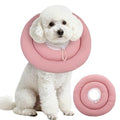 IDOMIK Dog Recovery Collar, Waterproof Soft Dog Cone After Surgery | Comfy Protective Elizabethan Collar Alternative for Dogs Cats, Adjustable Pet Neck Donut Cone Anti-Licking Wounds,Pink,M - color: Pink, size: M