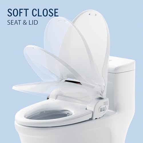 Lotus Bidet ATS-1000 Elongated with Enema Wash (Purestream) for constipation relief, Heated Seat With Remote Control, Temperature Controlled Wash, Warm Air Dryer, Easy DIY Installation, Made in Korea.