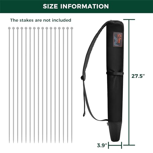 FXW Stake Bag Designed for Storing and Carrying While Camping | Multi-Brand Fit, for 24"H Playpen Stakes, Hands-Free Design, Stakes Not Included - size: 24inch