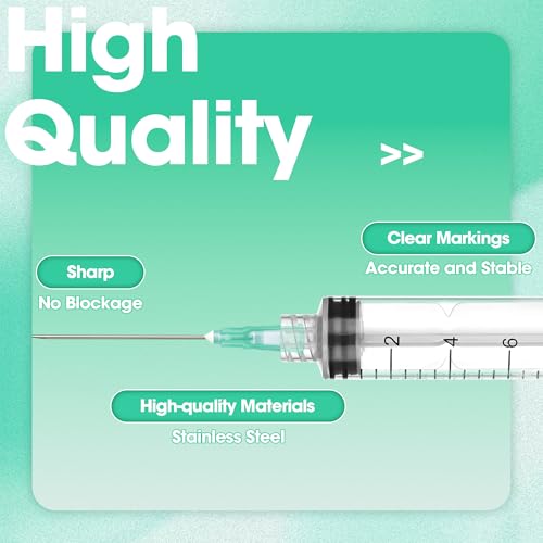 10mL/cc Disposable Luer Lock Syringe 21G 1.5 inch for Lab Use, Individually Wrapped, Pack of 50 - style: 10ml-21G-1.5" (Luer Lock)