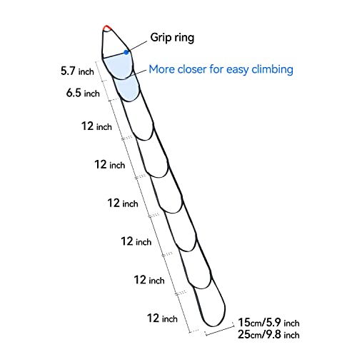 KAILAS Climbing Aider Hunting Webbing Rope Ladder Tree Stand Steps Rock Foot Ascender Loop Lightweight 5 Step - size: 【Etrier 2】8 Step