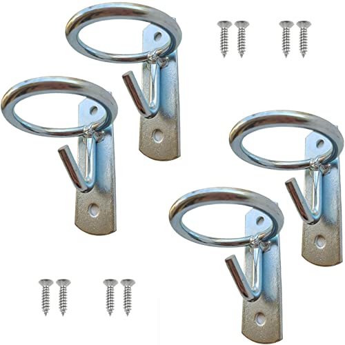 Horse Feed Bucket Hook,Water Bucket Holder Hanger for Horse Stall/Stable Supplies (4 Pack) - size: 4 Pack