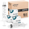 Bulk Case – 5mL Luer Lock Syringe (No Needle) | 800 Pcs (8x100) | Yalomi | Sterile & Individually Wrapped | Professional, Industrial & Personal Use - size: Case of 800