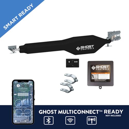 Ghost Controls Heavy-Duty Automatic Gate Opener Kit for Swing Gates with Long-Range Gate Opener Remote - Model TSS1 - size: Single Swing Gate Opener