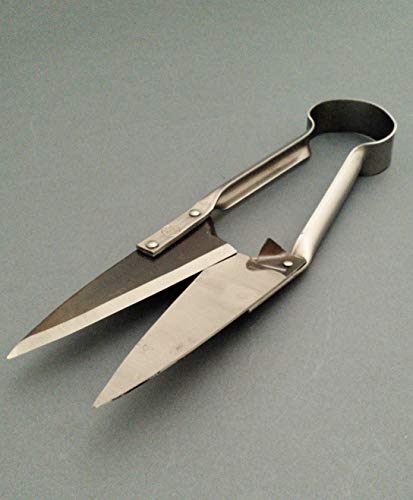 DUE BUOI SINGLE BOW CURVED SHEEP SHEARS DB 163/29-5"1/8 BLADE LENGTH- 11"1/2 TOTAL LENGTH