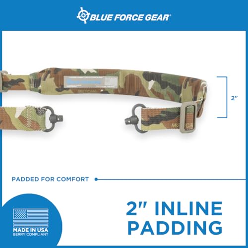 Blue Force Gear Vickers Padded Sling with Push Button QD Swivels - style: Multicam Camo