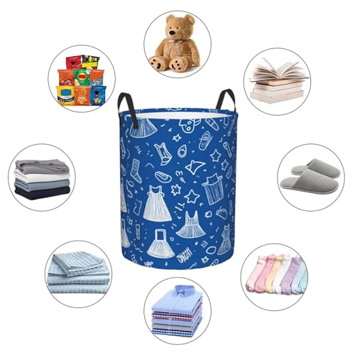 Laundry Basket Colorful Lin Collapsible Large Capacity, Dirty Clothes Basket Durable Lightweight Hamper With Handles Ideal For Clothes, Toys Home Organization19.6in X 15.7in,63L - color: lin