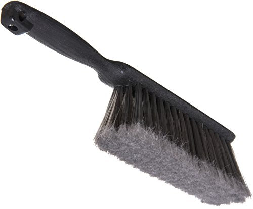 SPARTA Counter and Bench Brush, Flagged Bristles, 8 Inch, Gray | Flo-Pac, Polypropylene Bristles and Block, Fine Dust and Sawdust, Smooth Surfaces, BPA Free
