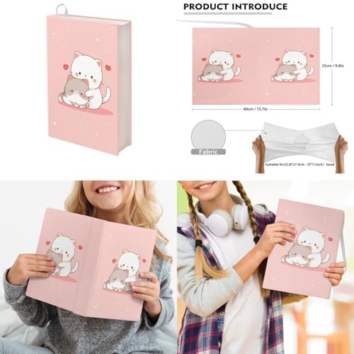 Upetstory Kawaii Cat Backpack for Girls 4-6 6-8 8-10 12-16 Kids School Bag with Lunch Box Pencil Case Middle School Bookbag Elementary Kindergarten Preschool Book Cover Water Bottle Sleeve - color: Cat