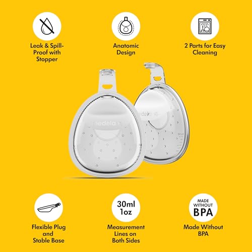 Medela in-Bra Breast Milk Collector | Made Without BPA | 30ml | 1 Ct - style: In-bra Breast Milk Collector