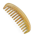 Onedor Handmade 100% Natural Green Sandalwood Hair Combs - Anti-Static Sandalwood Scent Natural Hair Detangler Wooden Comb (Oval Wide Tooth) | Handmade, Extra Wide Curved Shape, Rounded Teeth, Helps Reduce Static, Less Pulling, Wavy Thick Long Hair, Scalp