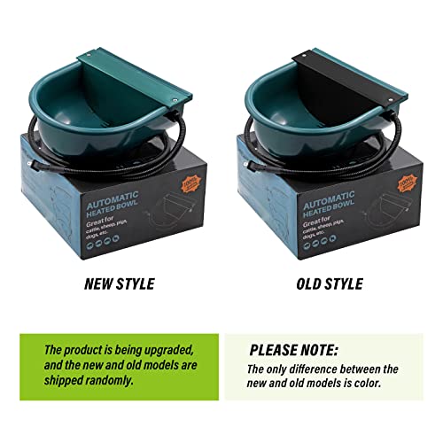 MINYULUA Automatic Heated Dog Water Bowl Large Capacity Livestock Waterer Outdoor Pet Thermal-Bowl Drinking Bowl for Dogs Horse Cattle Cow Goat Pig Animal