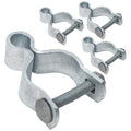 VIVIDA 1-7/8" Chain Link Fence Female Gate Hinge, Pipe Gate Hinge, 4 PCS | Galvanized Steel, For 1-7/8" OD Post, Chain Link Fence Hardware - size: 1-7/8" (4 PCS)
