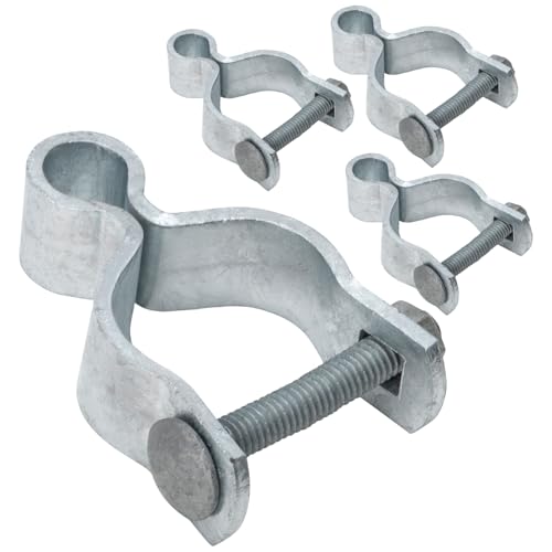 VIVIDA 1-7/8" Chain Link Fence Female Gate Hinge, Pipe Gate Hinge, 4 PCS | Galvanized Steel, For 1-7/8" OD Post, Chain Link Fence Hardware - size: 1-7/8" (4 PCS)