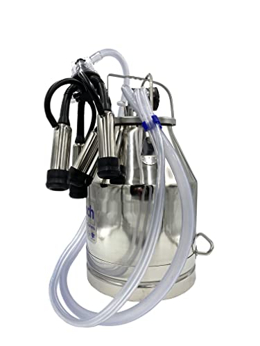 Compact Electric Pulsation Milking Machine for Cows Including Accessories (30 LTR) - size: 30 Ltr.