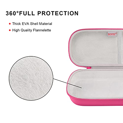 BOVKE Travel Carrying Case Compatible with 3M Littmann Classic III,MDF Acoustica Deluxe Stethoscopes - Extra Room for Medical Bandage Scissors EMT Trauma Shears and LED Penlight, Raspberry - color: Pu Leather_Raspberry