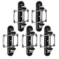 Electric Fence Corner Polytape Insulator, Black, 5 Pack | End Insulator with Buckles, For Wood Post, Tape Connector with Screw, For Polytape up to 45 mm, 5 Count - style: 5