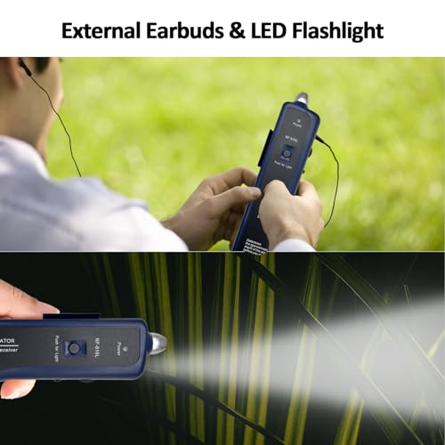 Underground Wire Locator Upgrade, RockyMars Cable Tester with Rechargeable 1100mAh Battery for Invisible Fence for Dogs, Circuit Breaker Finder, Electric Fence Wire Tracer, Wire Break Locator, etc.