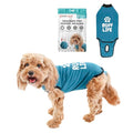 Dog Surgery Recovery Suit, Male Female After Spay Neuter Onesie | Soft Breathable Cotton, Anti-licking Cone Alternative, Protects Stitches & Abdominal Wounds, Patented Clip-up Potty System - color: Blue, size: Small